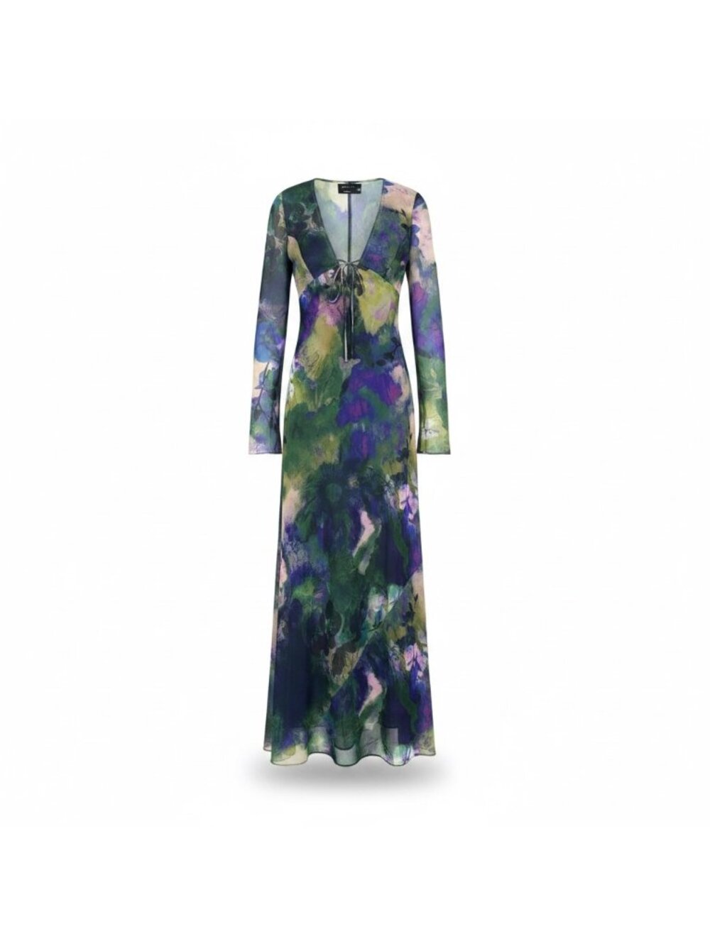 Asos Design Womens Multicolor Floral Print Long Sleeve Maxi Dress Sz 8
